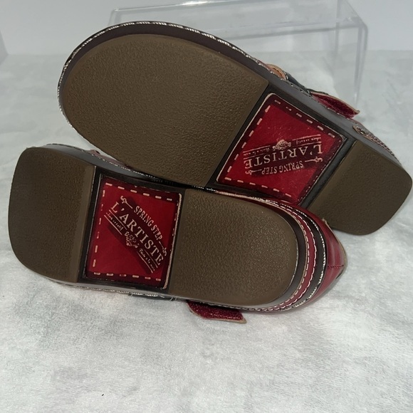 L’Artiste spring step sherbet slip on shoes/clogs. Leather. Size 37. EUC. - Picture 5 of 6